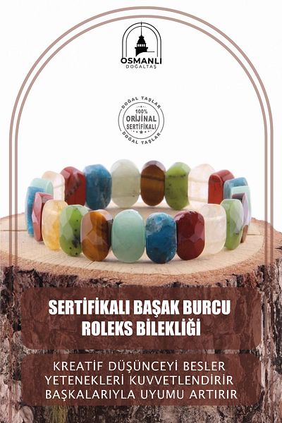 OSMANLI DOĞAL TAŞ Virgo Rolex Bracelet - Certified B759