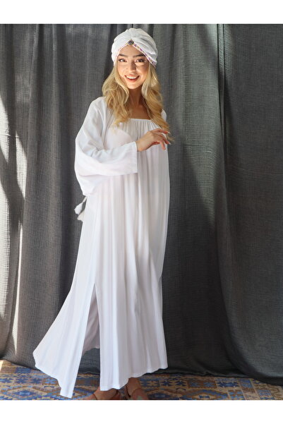 Su Koleksiyon Μακρύ φόρεμα Nova Herbal Silk Flowy Boho Style