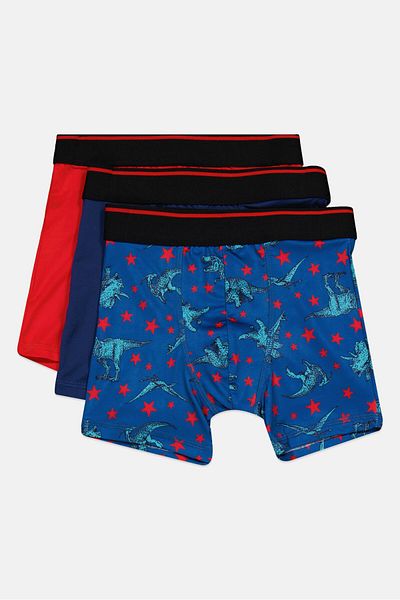 Parker Kids Boy 3 Pack Boxers, Blue