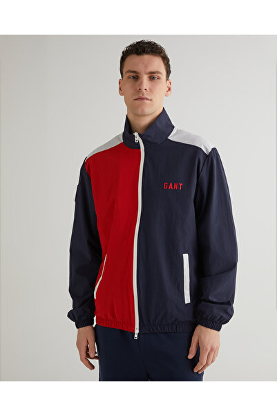 Gant Erkek Lacivert Dik Yaka Renk Bloklu Ceket