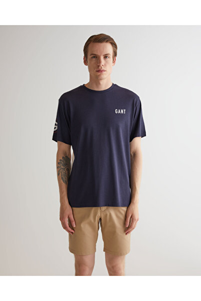 Gant Erkek Lacivert Regular Fit T-Shirt