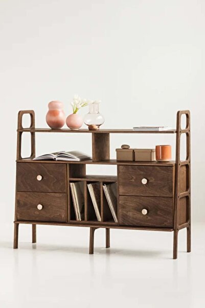 Woodesk Fuerte, Ahşap, Dolap Ve Konsol, 140x115, Ceviz Renk, Cpt4687-140