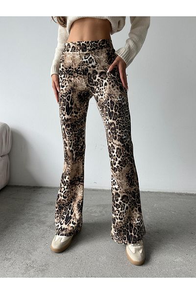 mydukkan.co Leopard Print Spanish Trousers