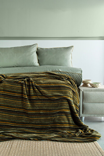 Apricitas HOME Σετ Παπλωματοθήκη και Κάλυμμα Κρεβατιού Lisbon Olive 100% Βαμβ...