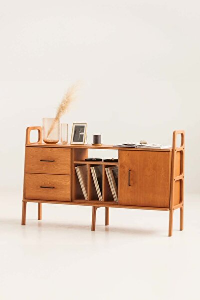 Woodesk Brise, Ahşap, Dolap Ve Konsol, 140x90, Tik Renk, Cpt4688-140