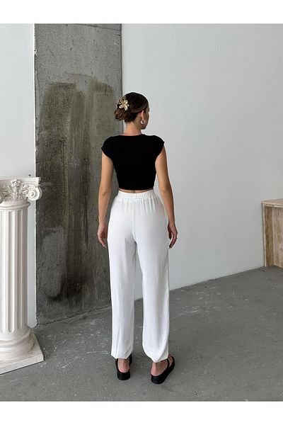 mydukkan.co White Pleated Baggy Trousers