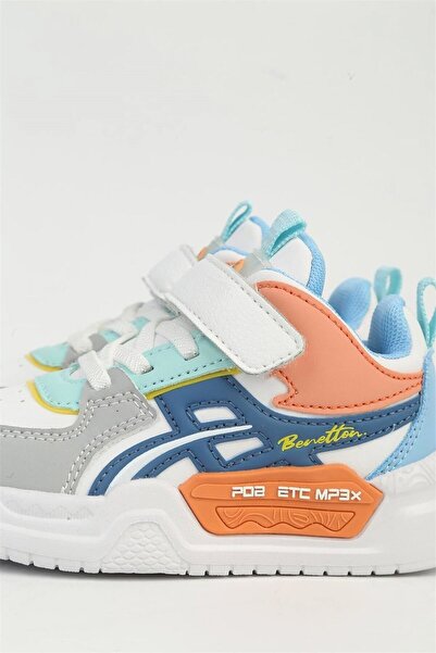 United Colors of Benetton Çocuk Spor Ayakkabı Beyaz Lacivert BNI-11092