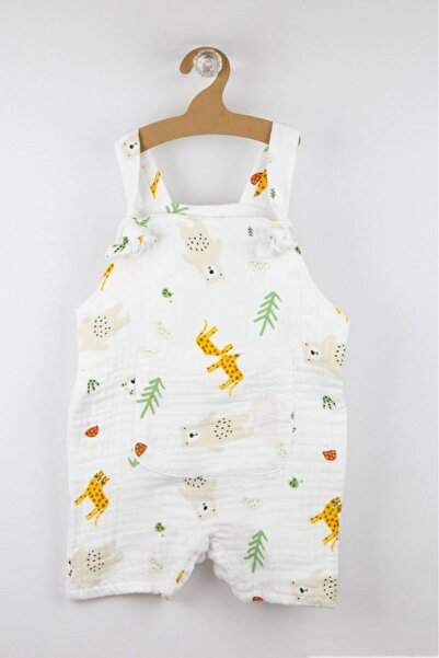 Bondilolly Baby Snap Muslin Gardener Cotton Jumpsuit