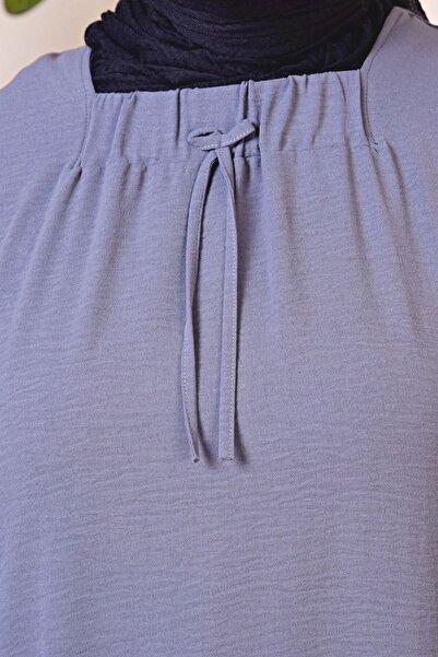 Ferace Φόρεμα Viscose Plus Size Γυναικεία Ρούχα μεγάλου μεγέθους σε όλο το γκρι