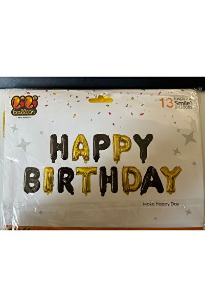 Görkem Toptan Happy Bırthday Harf Folyo Balon Set