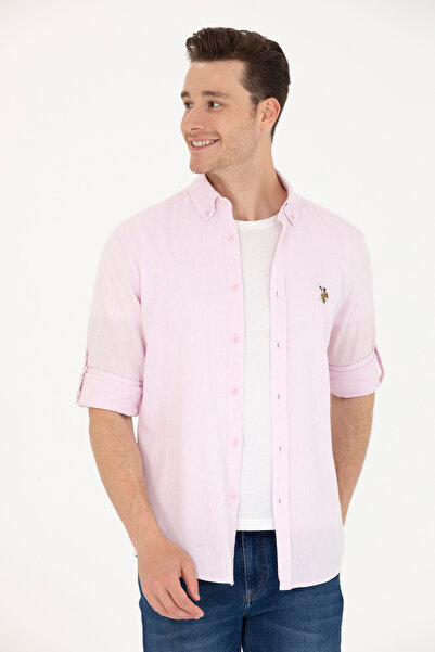 U.S. Polo Assn. Erkek Manolya Uzun Kollu Gömlek 50263359-VR211