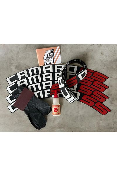 komauto Camaro Ss Motorcycle and Automobile Vehicle Tire Lettering 3.5 cm 8 Pieces Adhesive Rigging Sticker