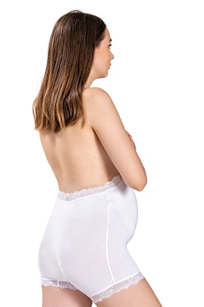 Jiber Λευκό Μπόξερ Δαντέλας Μητρότητας 663