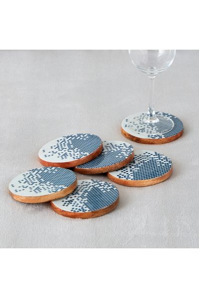 Home Box Artisan Wooden Coaster - Set of 6