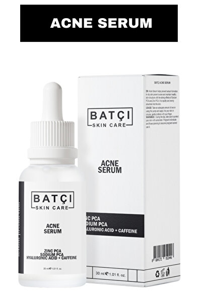 Batçı Zinc PCA & Sodium PCA Hyaluronic Acid Caffeine Serum - Akne Serumu 30 ml