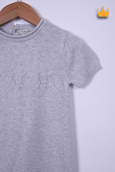 Babydola Rabbit Embroidered Baby Summer Knitwear Jumpsuit 11606