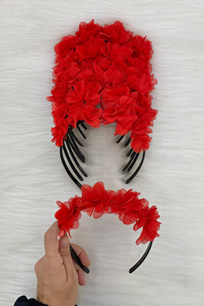 ZEYMERADE Kırmızı Gelin Nedime Tacı (Plastik), Kına Gecesi, Bekarlığa Veda Partisi, Bride To Be, Düğün, Sünnet