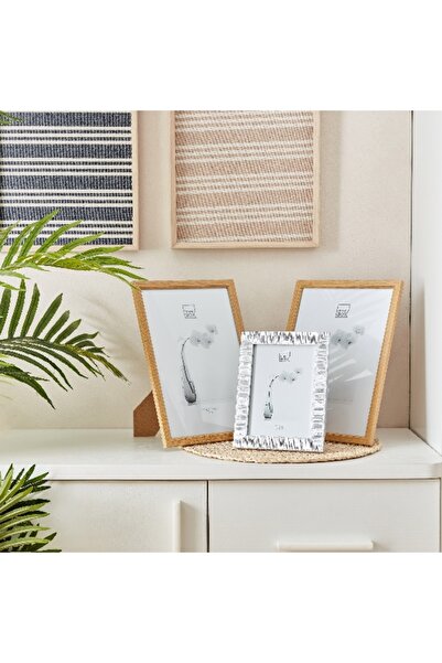 Home Box Waterford Textured Photo Frame - 13x1x18 cm