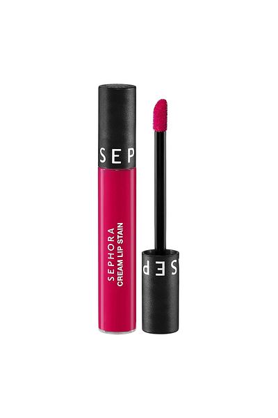 SEPHORA COLLECTION كريم الشفاه ستاين 5 مل - أحمر شفاه سائل مخملي غير قابل للتلطخ - وردي حار
