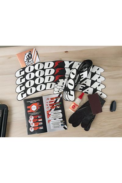 komauto Goodyear Motorcycle and Automobile Vehicle Tire Lettering 2.5 cm 8 Pieces Adhesive Rigging Sticker