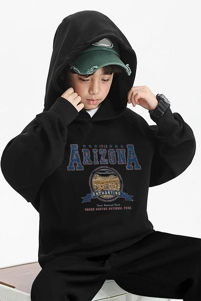 uyguntarz Arizona Printed Men's - Girls Comfortable Tracksuit Set