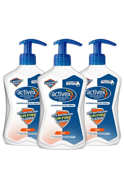 Activex Active Liquid Soap - 500 ml X 3 Pieces