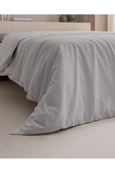 Madame Coco Παπλωματοθήκη Manon King Size Grey Ranforce - 100% βαμβάκι
