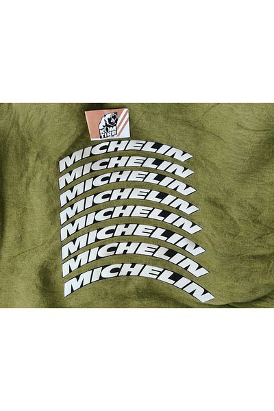 komauto Michelin 2.5 cm 8 Pieces Adhesive Rigging Sticker - Motorcycle and Automobile Vehicle Tire Lettering