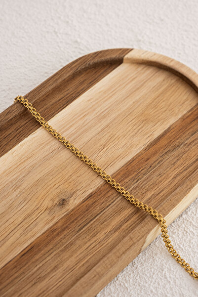 ByFlorya Jewelry Çelik Örme Zincir Bileklik İç İçe Geçmeli Klasik Forse Zincir Bileklik 3mm Kararmaz 17cm+4cm&21cm