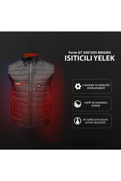 Forte GT 2001035 Magma Motorcycle Heated Vest