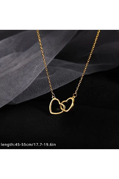 Ayzen Double Heart Necklace