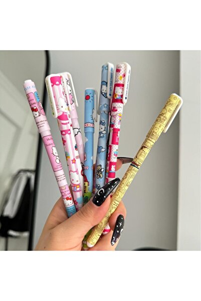 keyfim shop Hello Kitty  Jel Renkli Tükenmez Kalem Seti 10'lu
