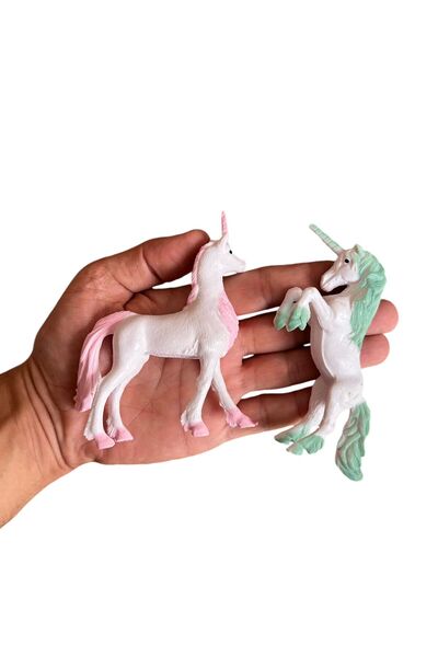 UNICORN pony unicorn 7 model hayvan at et malzeme büyük boy prenses unikorn 7 adet birlikte