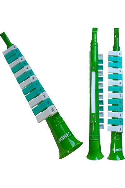 EyER Shoping 13 Tuşlu Üflemeli Melodika 1 ADET Yeşil