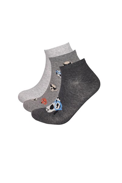 Katia&Bony Мъжки чорапи с мотив на куче, комплект от 3 чифта