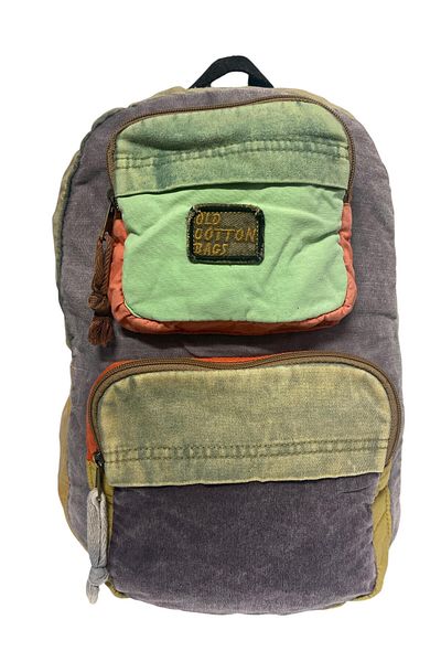Old Cotton Quality Single Compartment Vintage Design Backpack Travel Bag Jannie Bag 5114