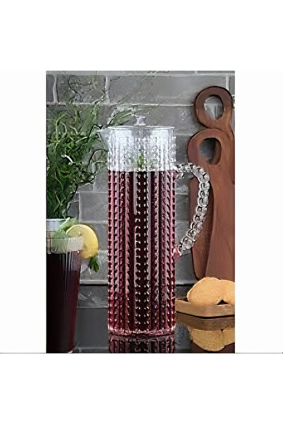 BAYRA 2 Adet 1,5Lt Akrilik Kırılmaz Boncuk Sürahi Boncuklu Sürahi Karaf