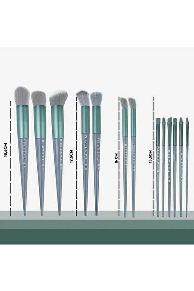 hbtasarim Луксозен комплект от 13 четки за грим със специална торбичка