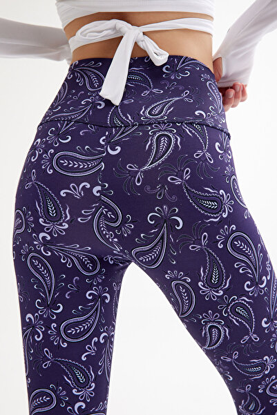 Pulsar Capri Leggings Shawl Navy Blue Canopus