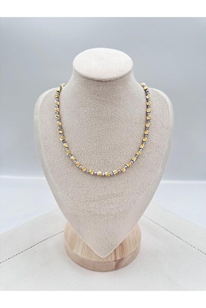 Jerie Gold Burgulu Küp Dorika Sıralı Kolye