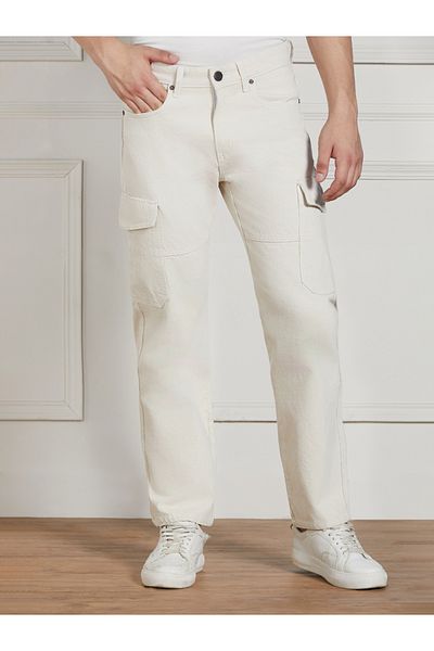 Dennis Lingo By Styli Mid Rise Relaxed Fit Cotton Solid Jeans