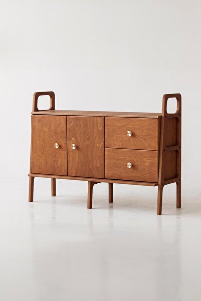 Woodesk Valle, Ahşap, Dolap Ve Konsol, 120x90, Tik Renk, Cpt4699-120