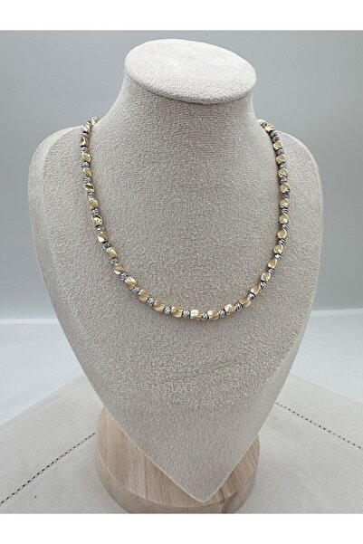 Jerie Gold Burgulu Küp Dorika Sıralı Kolye