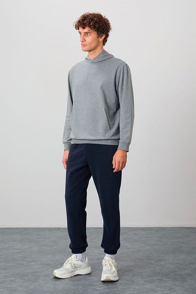 AIR JONES Navy Blue Bretler Logoluk Men's Fleece Tracksuit - 82107