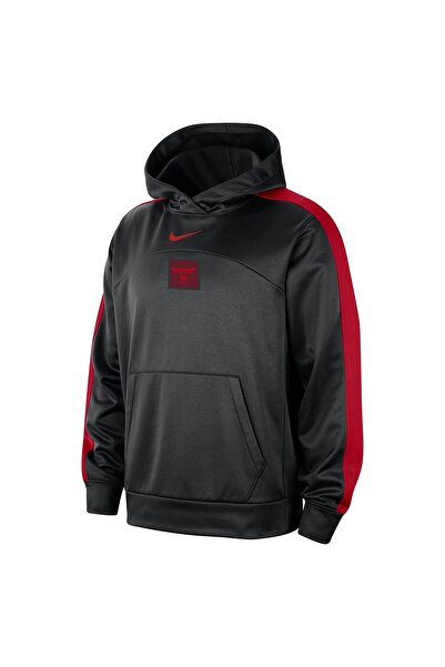 Nike سويت شيرت كرة السلة الأسود للرجال من Chicago Bulls