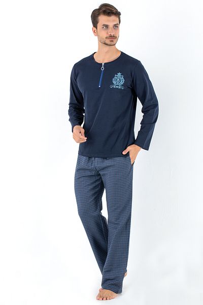 Doremi Σετ ανδρικών πιτζάμες Prussian Blue