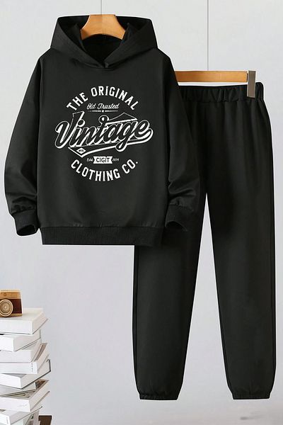 uyguntarz Vintage εμπριμέ άνετες φόρμες για αγόρια - κορίτσια