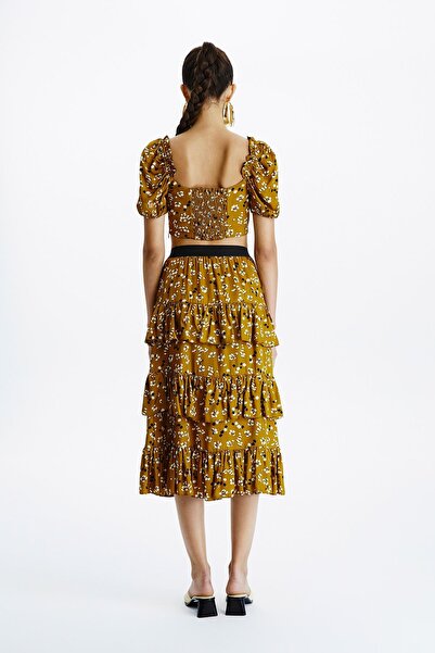 rue Fusta Midi Tutun - Cu Motiv și Volan