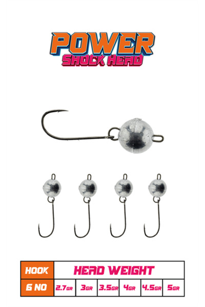 Fujin Power Shockhead #6 Hareketli Jighead