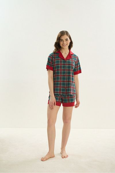 Sevim 16117 Button Shorts Set